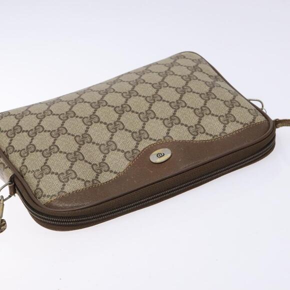 GUCCI GG Supreme Shoulder Bag Pvc Beige Gold 97 02 068 - Picture 6 of 16